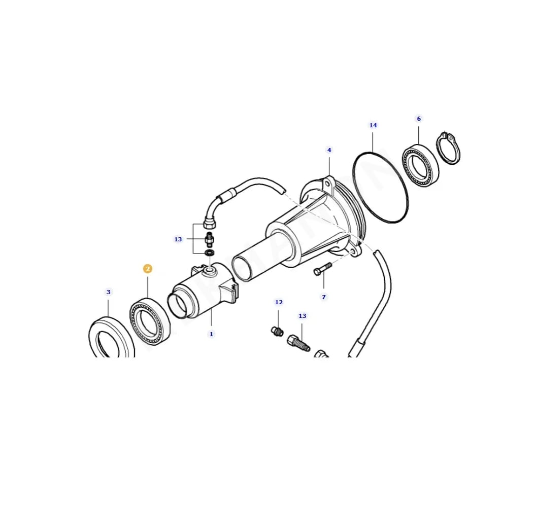Clutch Release Bearing VA026007 Agco - View 2