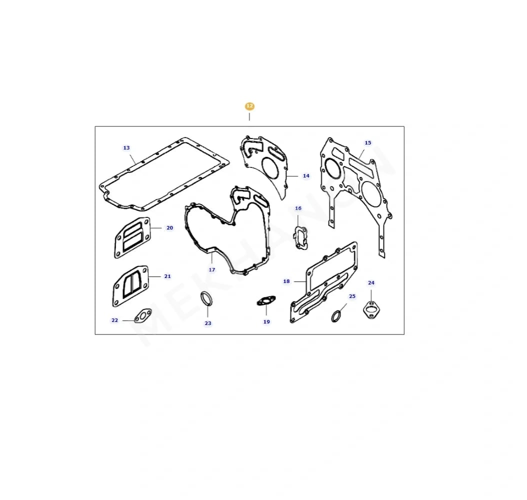 Engine Gasket Kit U5LB0381, 4225832M91 Perkins - View 2