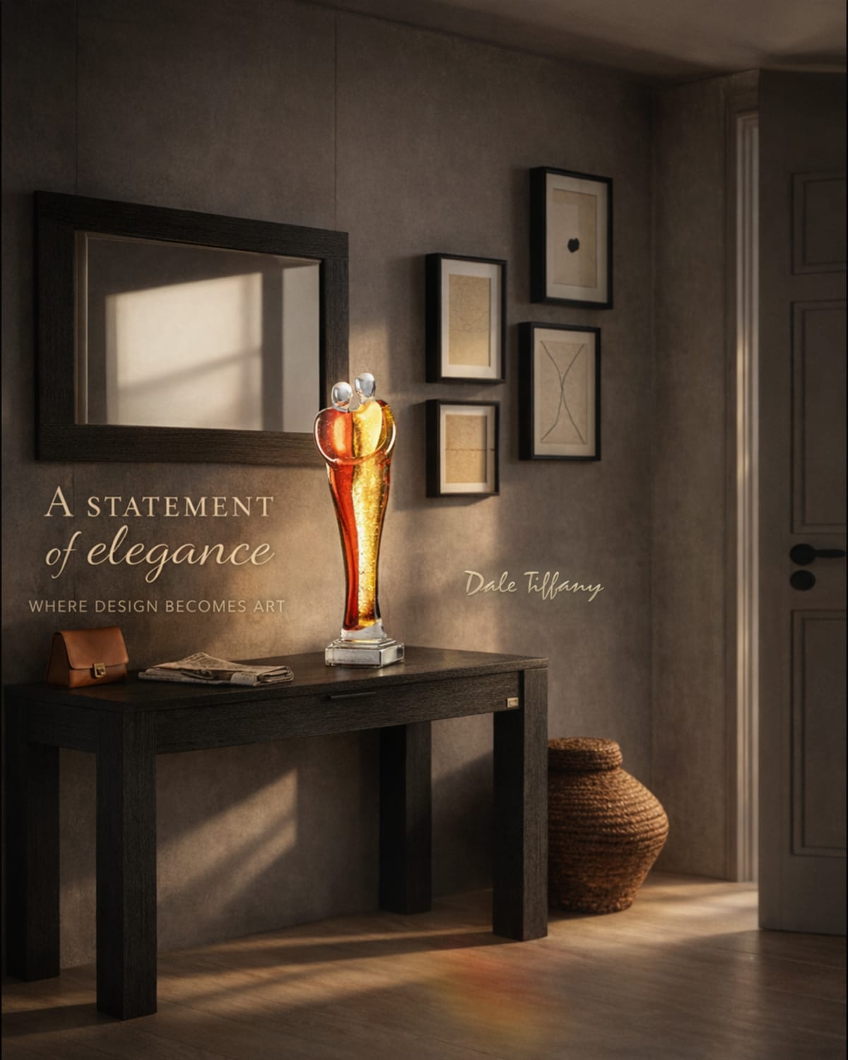 Stand-alone Dale Tiffany lamp product shot