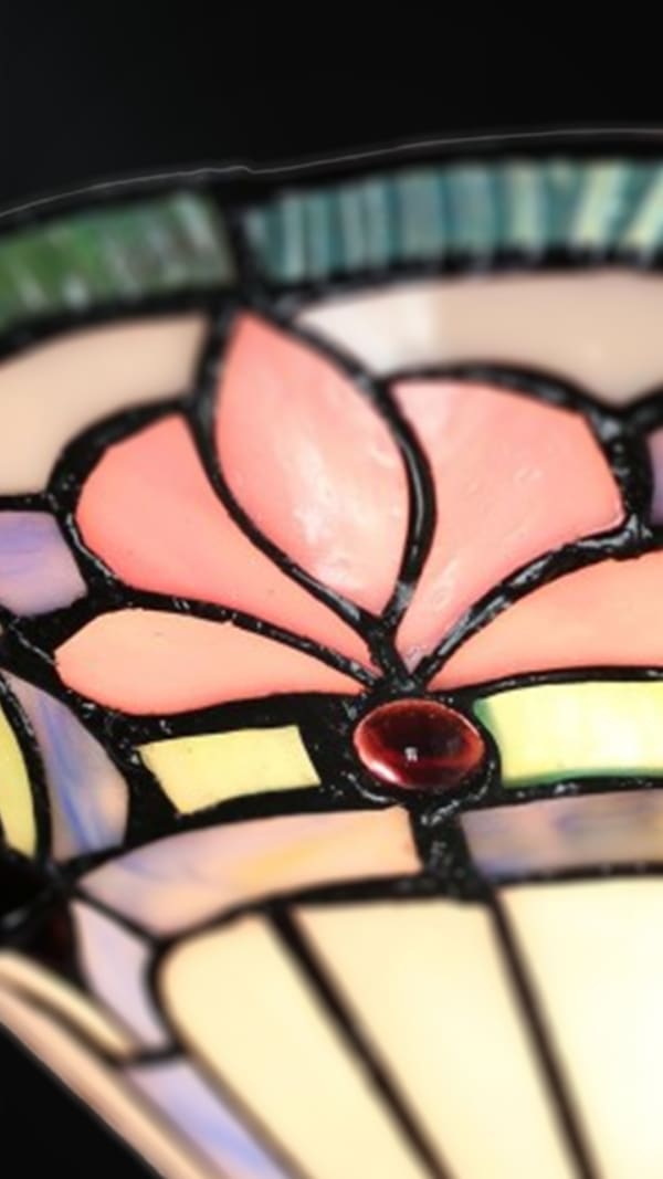 Pink jeweled sconce reel