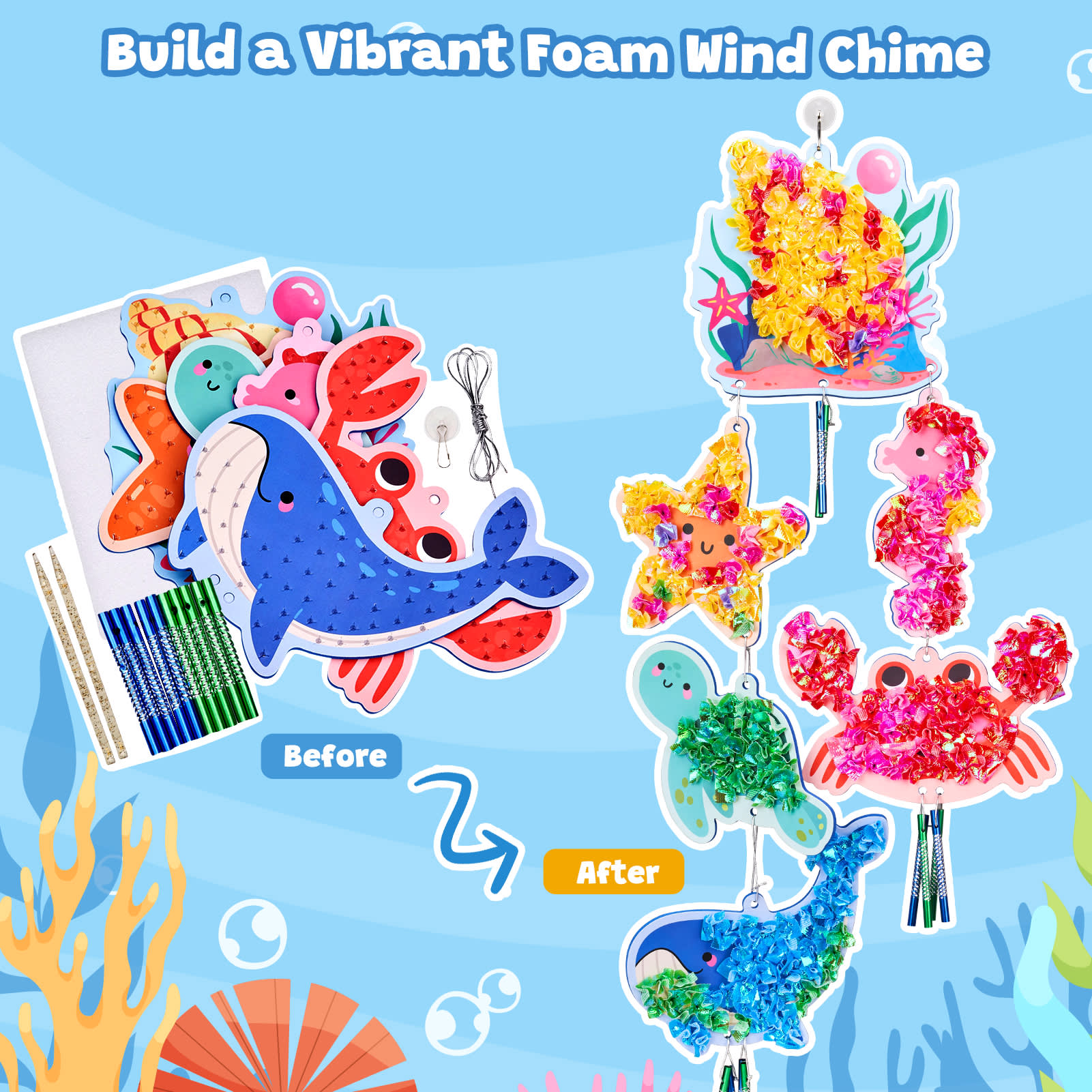 Poke in Art Kit - Ocean (Өрөөний чимэглэл) 2