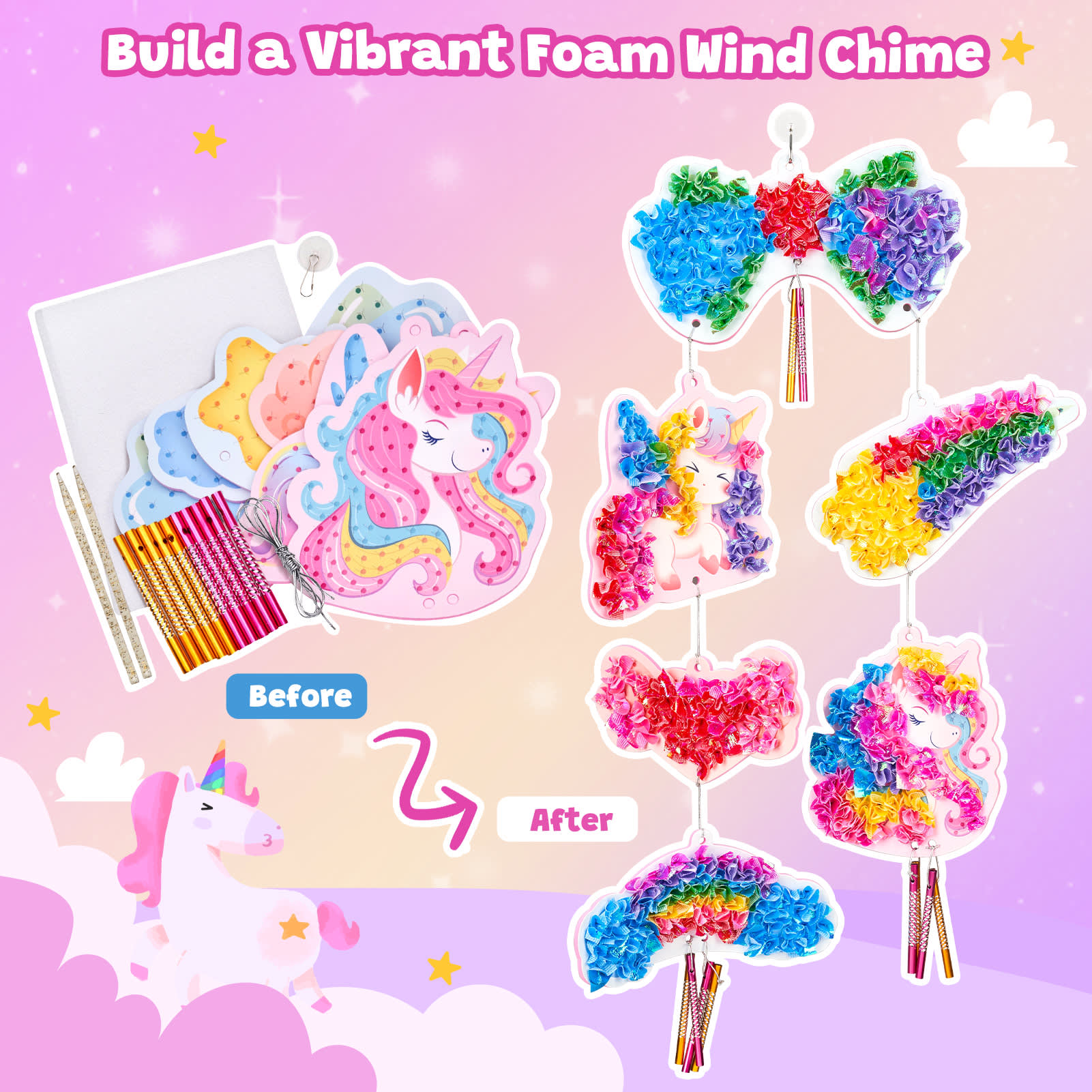 Poke in Art Kit - Unicorn (Өрөөний чимэглэл) 2