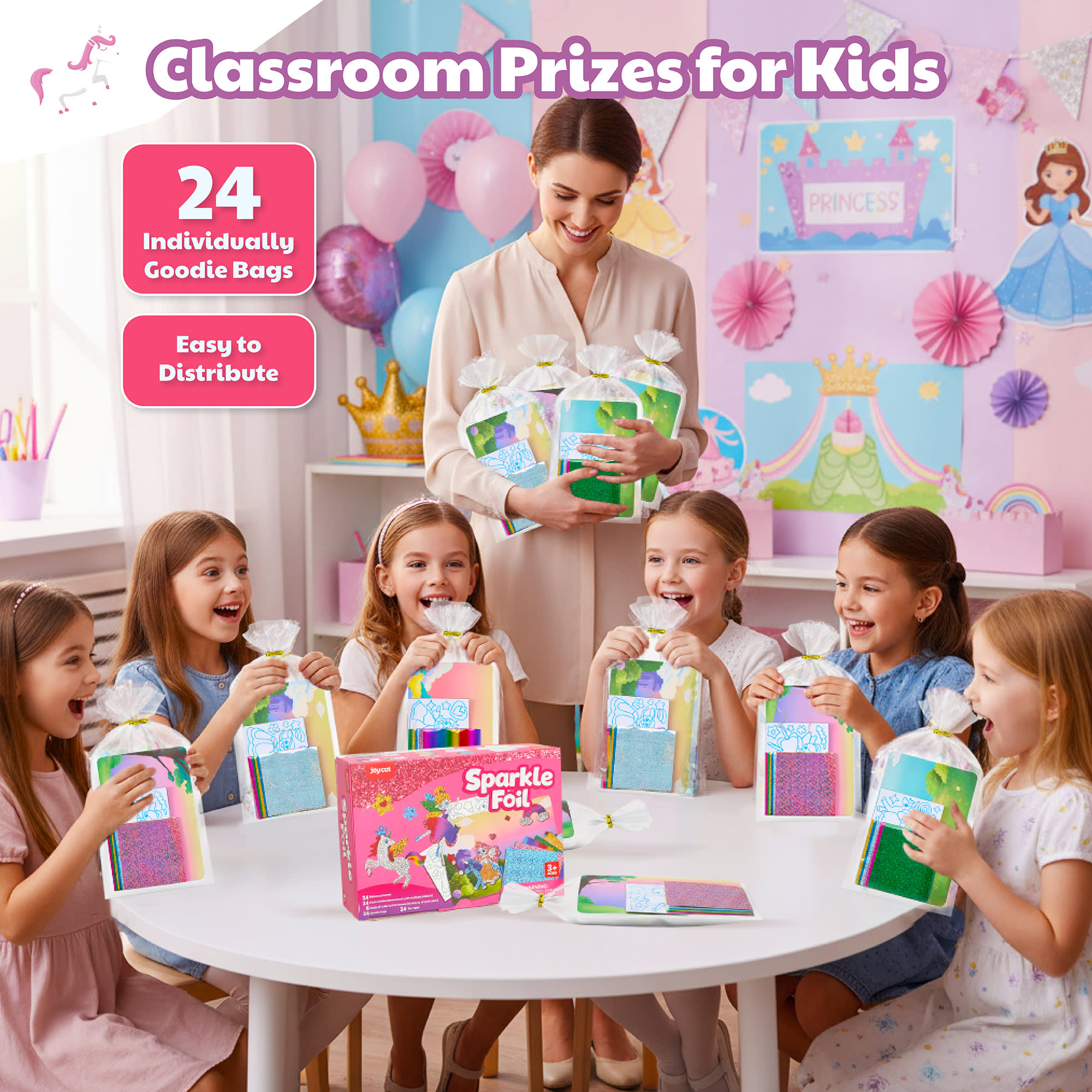 Princess Sparkle Foil - 24 Set (Найзуудын 24 ширхэг багцтай) 2