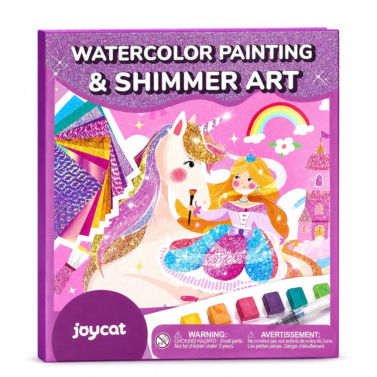 UniCorn - Watercolor Painting & Shimmer Art