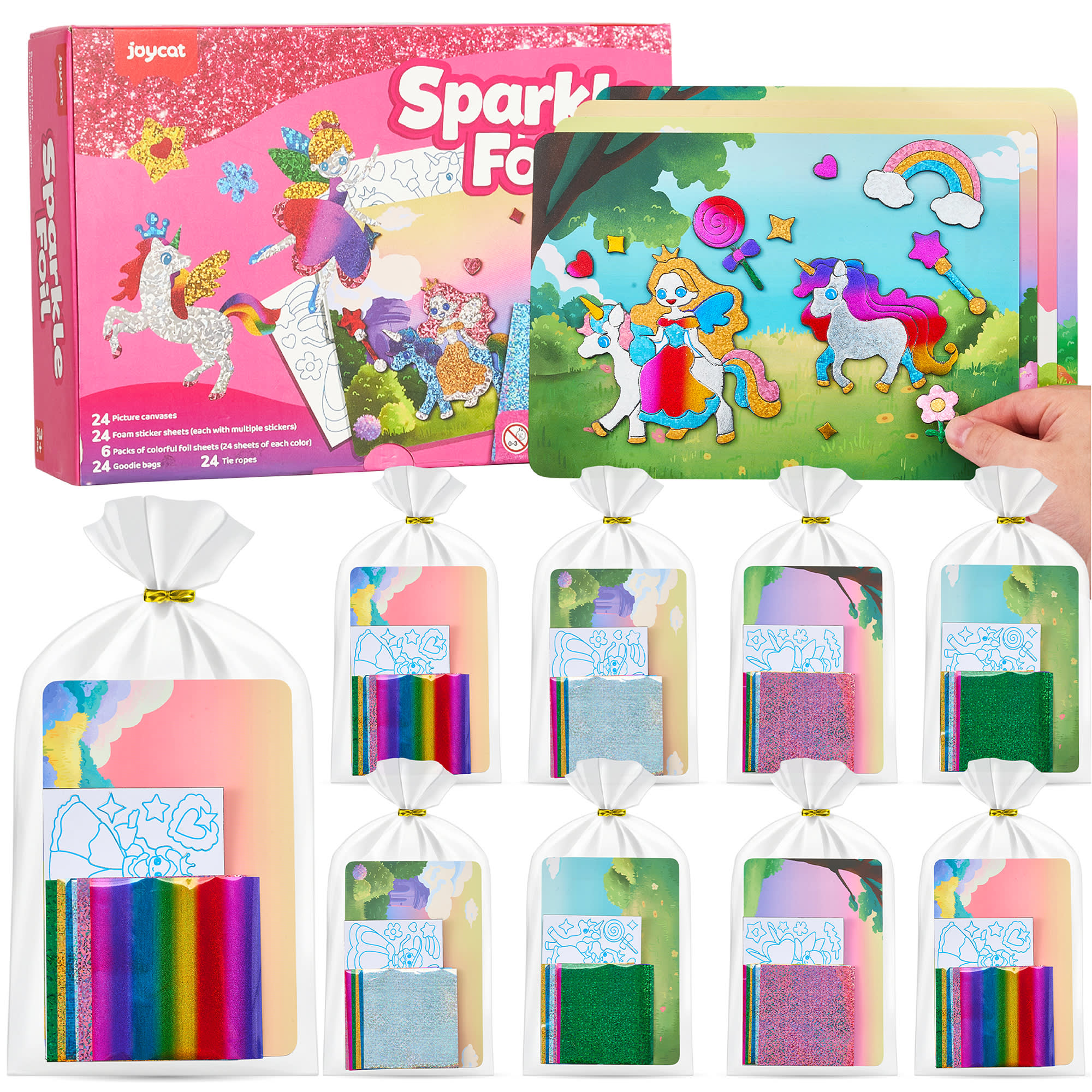 Princess Sparkle Foil - 24 Set (Найзуудын 24 ширхэг багцтай)