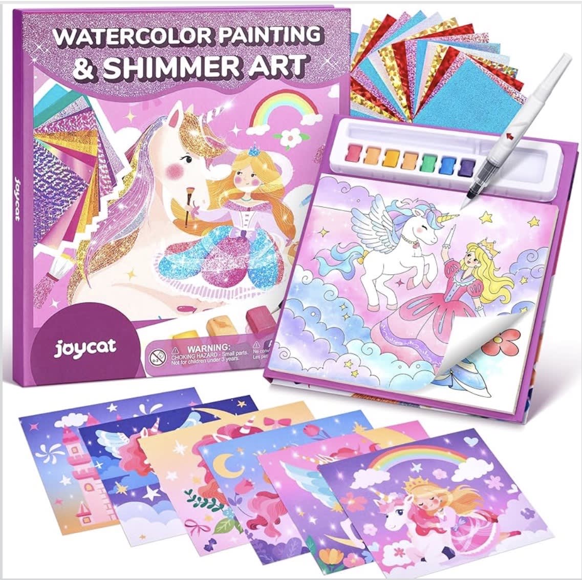 UniCorn - Watercolor Painting & Shimmer Art 2