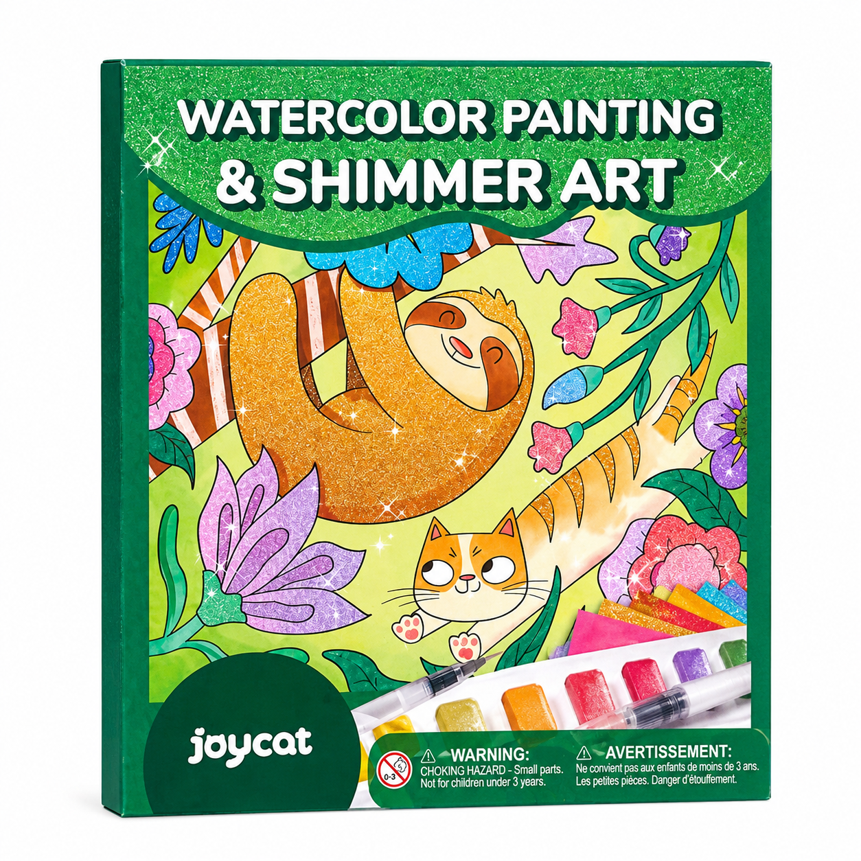 Animal - Watercolor Painting & Shimmer Art