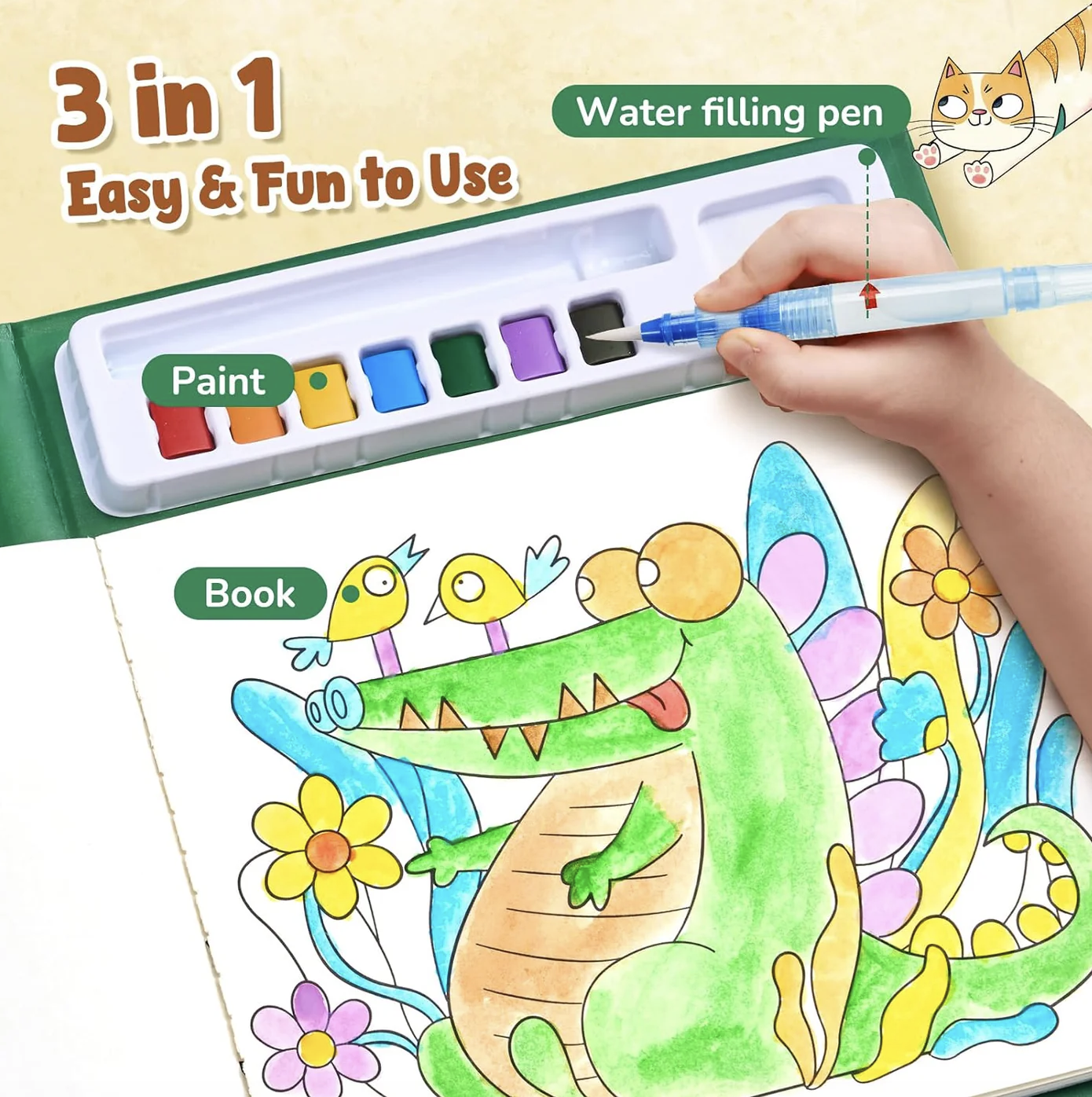 Animal - Watercolor Painting & Shimmer Art 3