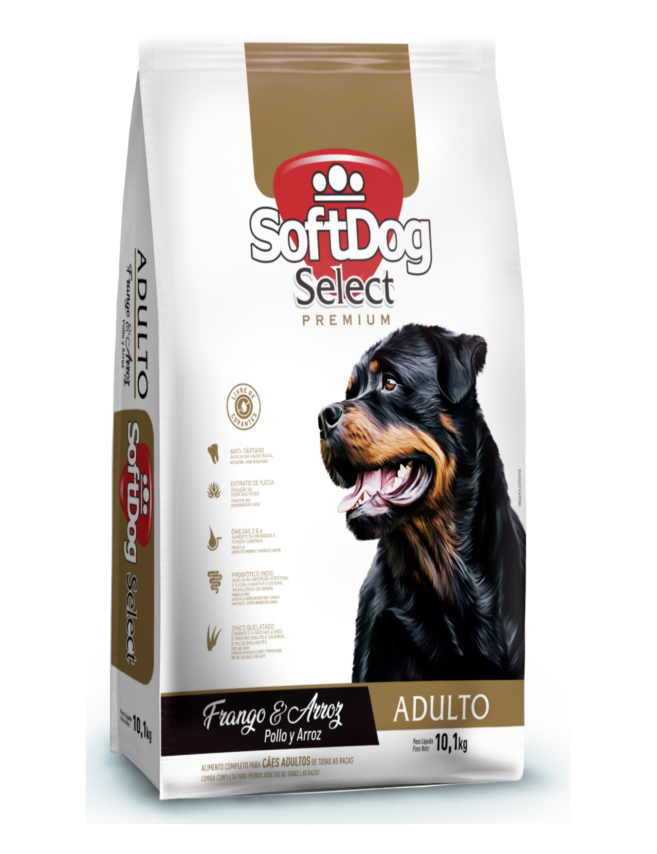 Ração Soft Dog Dia a Dia Cães Adultos Todas as Raças 25Kg