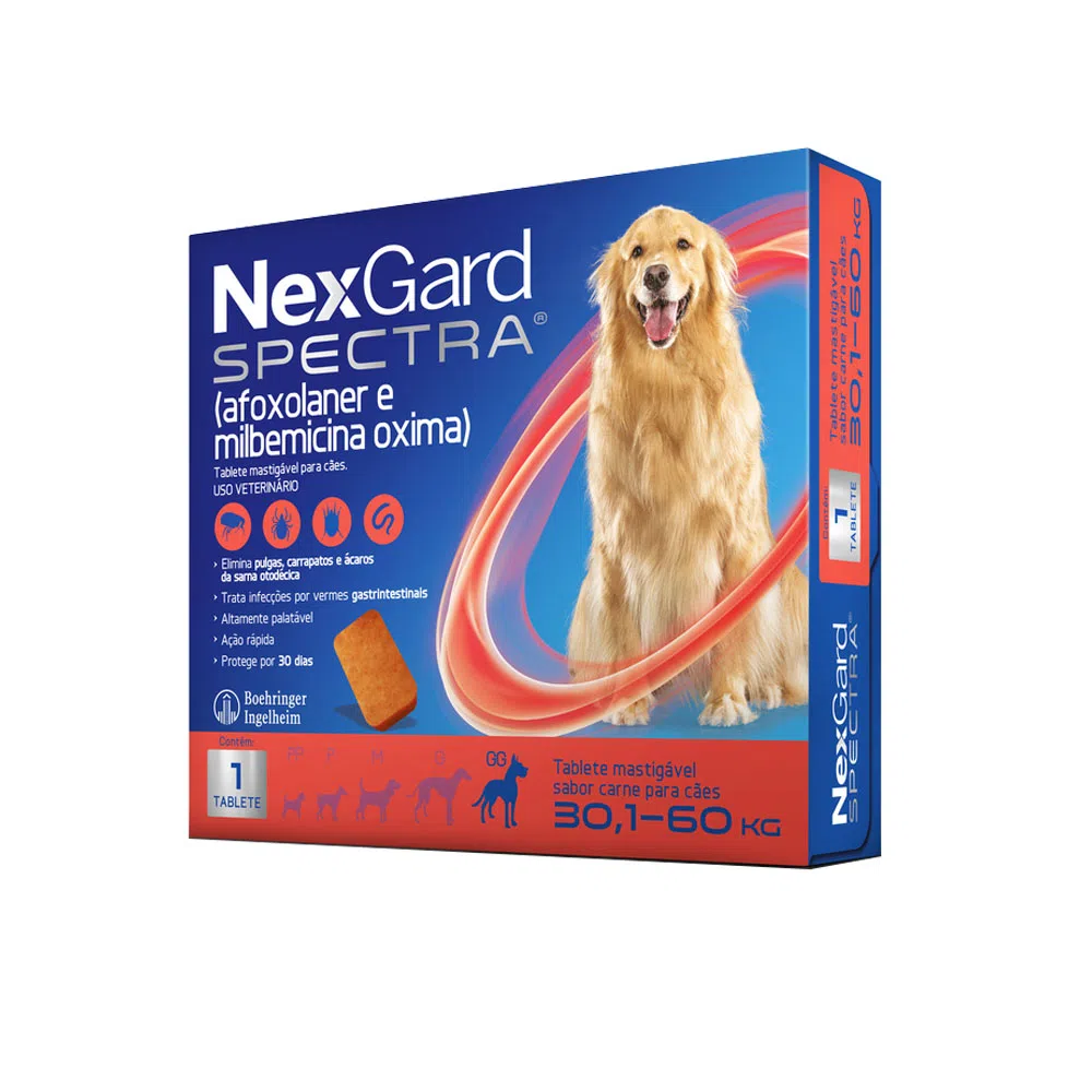 NexGard Spectra 1 tablete 30,1kg a 60kg NexGard Spectra 1 tablete 30,1kg a 60kg