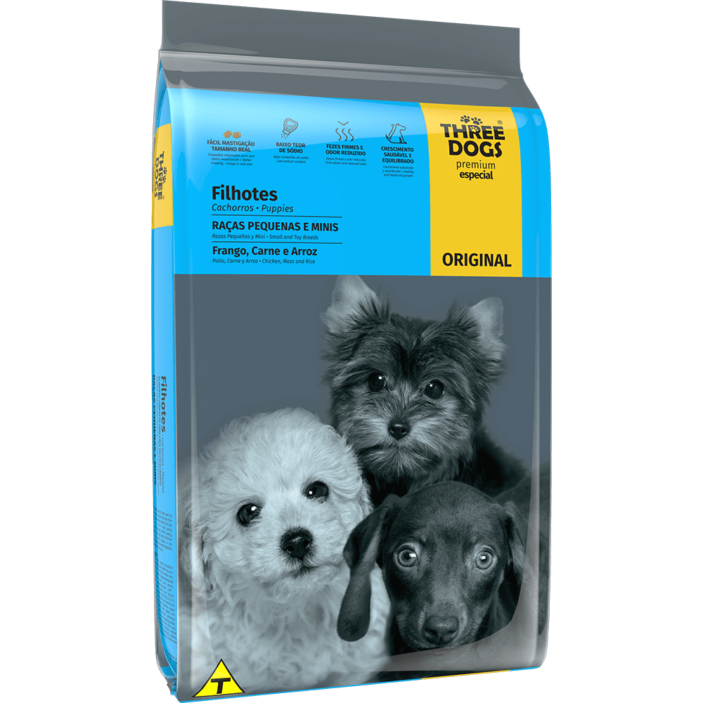 Three Dogs Filhotes Raças Pequenas e Mini 10kg Three Dogs Filhotes Raças Pequenas e Mini 10kg