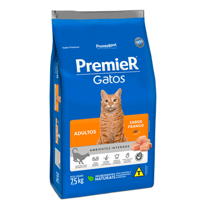 Premier Ambientes Internos Gatos Adultos Frango 1,5kg Premier Ambientes Internos Gatos Adultos Frango 1,5kg