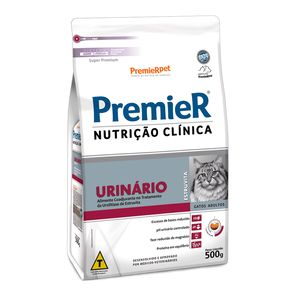 Premier Nutrição Clínica Urinário Gatos Adultos 1,5Kg Premier Nutrição Clínica Urinário Gatos Adultos 1,5Kg