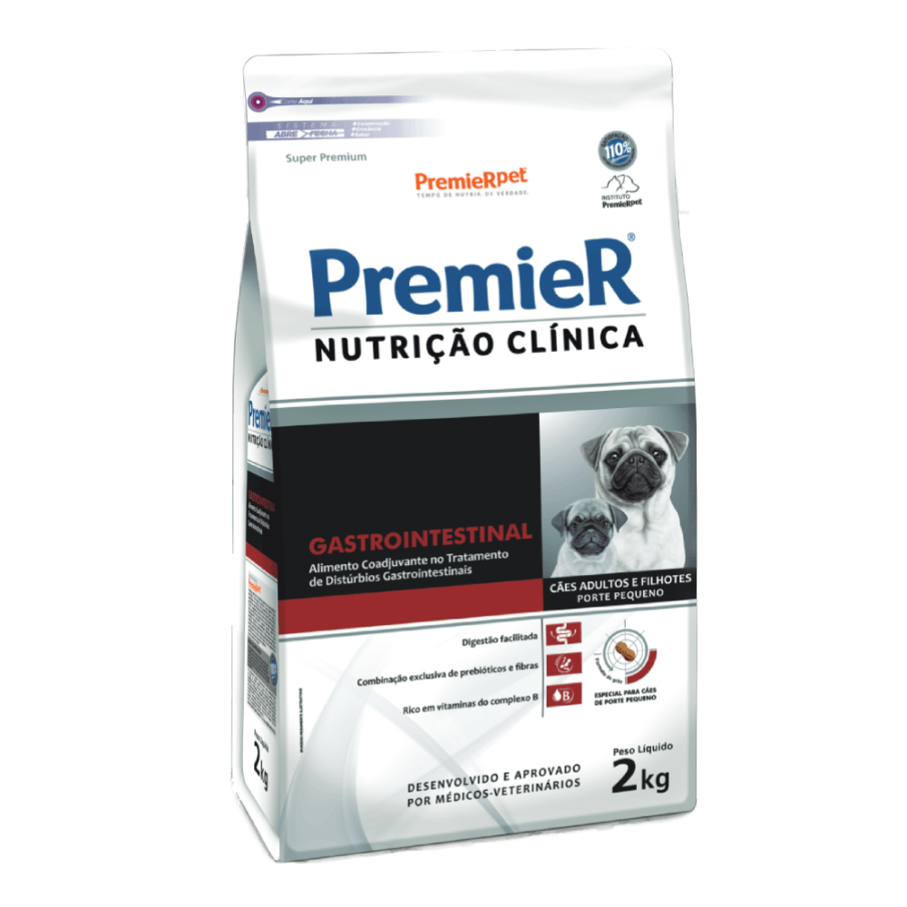 Premier Nutrição Clínica Gastrointestinal Raças Pequenas 2kg