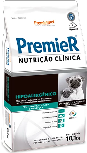 Premier Nutrição Clínica Hipoalergênico Raças Pequenas Mandioca 2kg