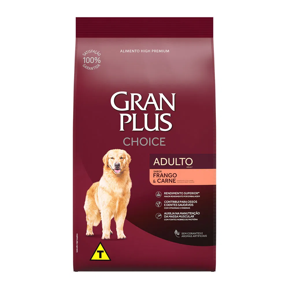 GranPlus Choice Adultos Frango e Carne 15kg GranPlus Choice Adultos Frango e Carne 15kg