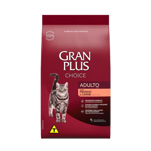 GranPlus Choice Gatos Adultos Frango e Carne 10kg GranPlus Choice Gatos Adultos Frango e Carne 10kg