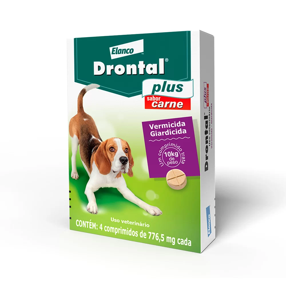 Vermífugo Drontal Plus Cães até 10kg Carne 4 Vermífugo Drontal Plus Cães até 10kg Carne 4