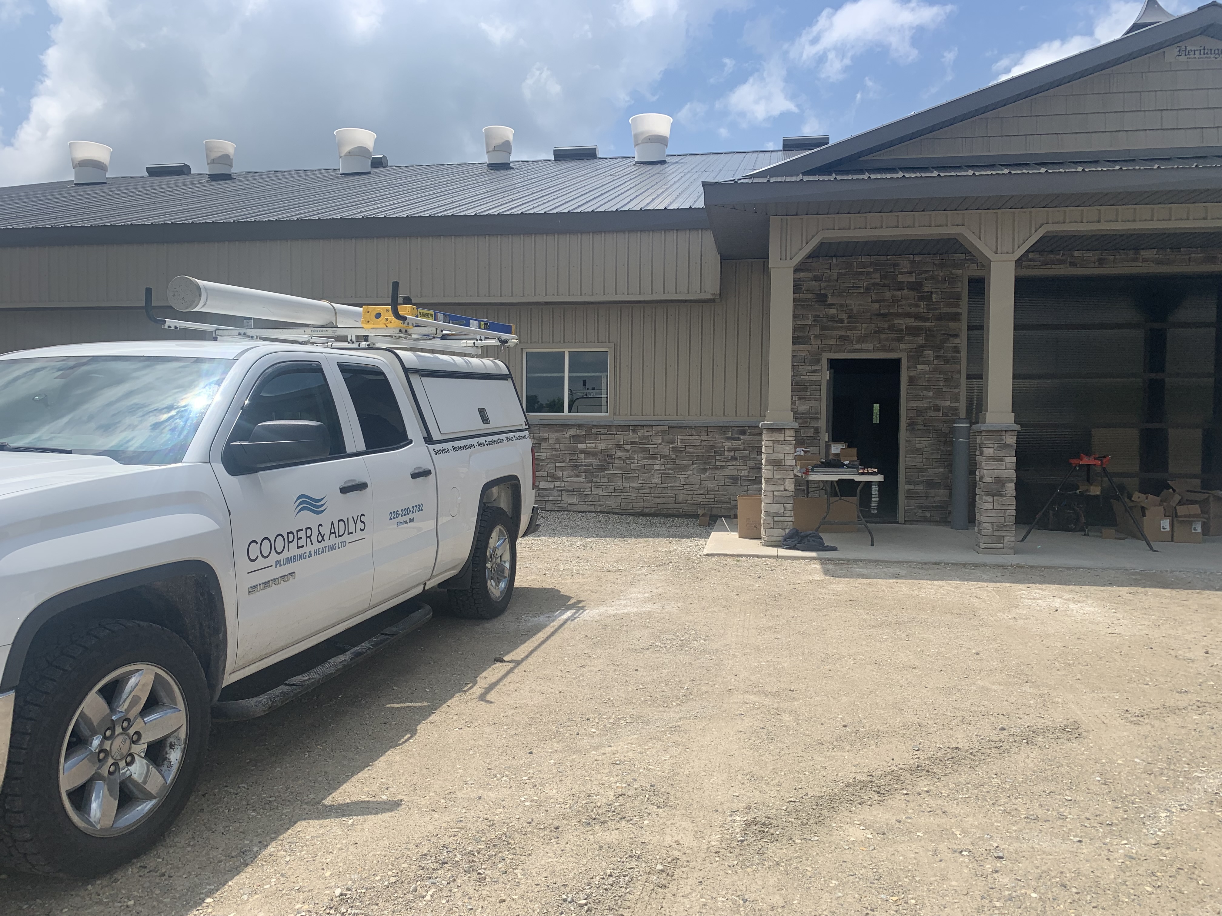 Cooper & Adlys Truck at a job site