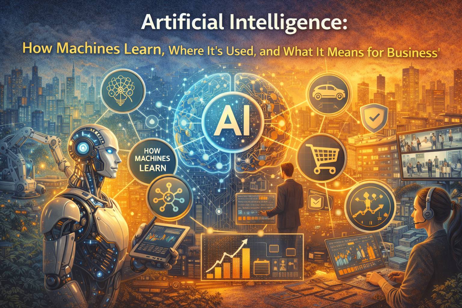 Artificial Intelligence: How Machines Learn, Where It’s Used, and What It Means for Business and Society