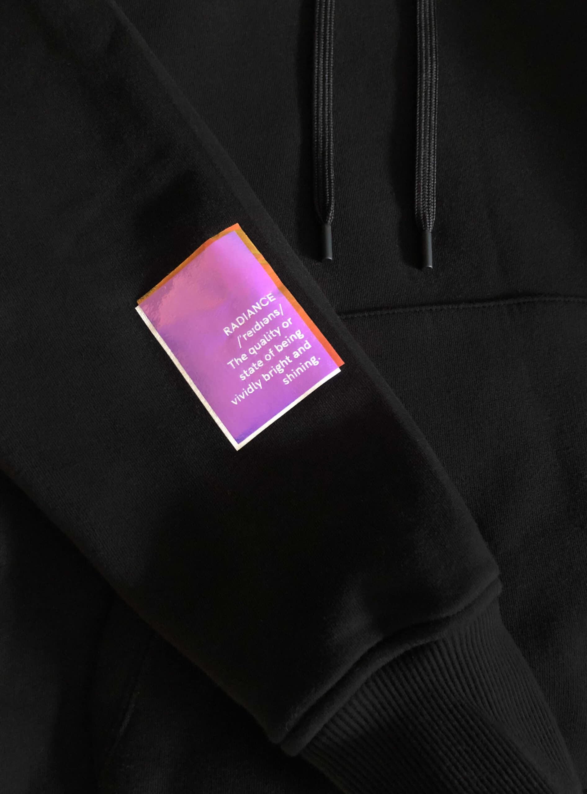 Oversized Iridiscent Black Hoodie – Let’s Be Iconic - Image 3