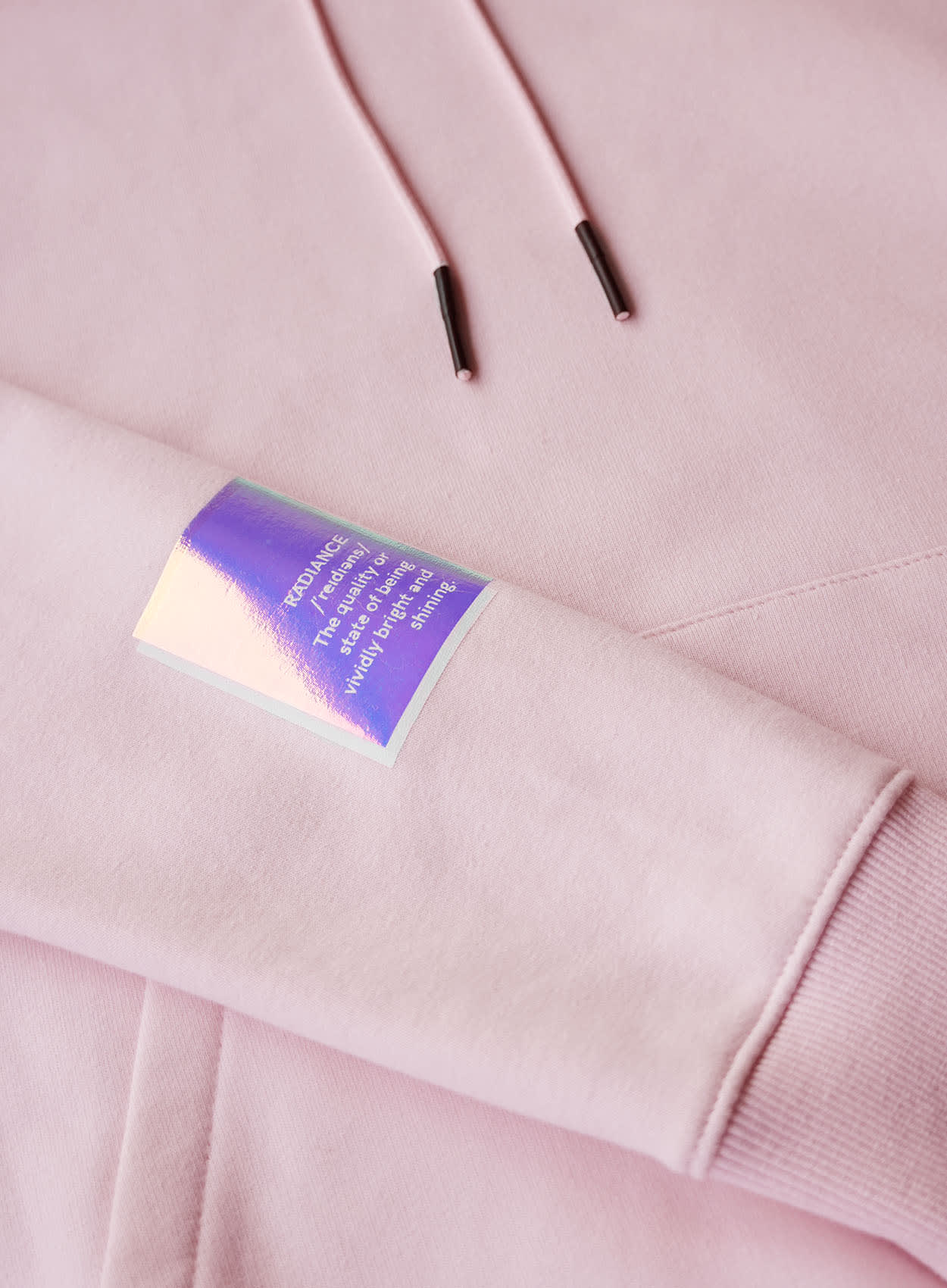 Oversized Iridiscent Pink Hoodie - Let's Be Iconic