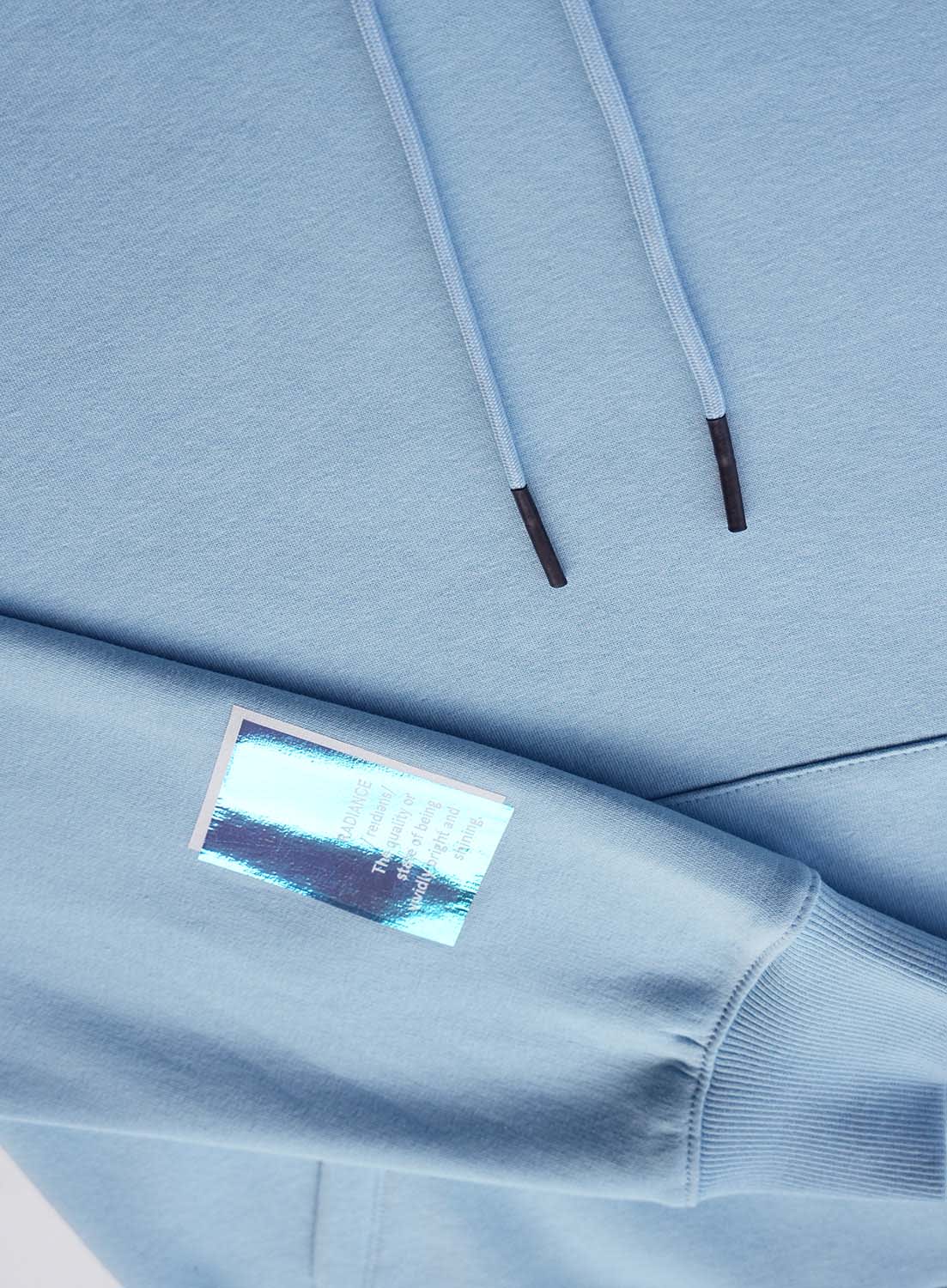 Oversized Iridiscent Blue Hoodie – Let’s Be Iconic - Image 3