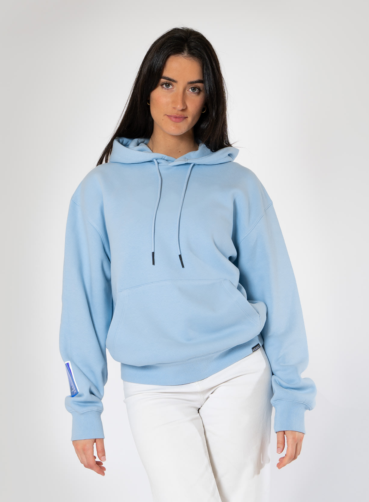 Oversized Iridiscent Blue Hoodie – Let’s Be Iconic - Image 2