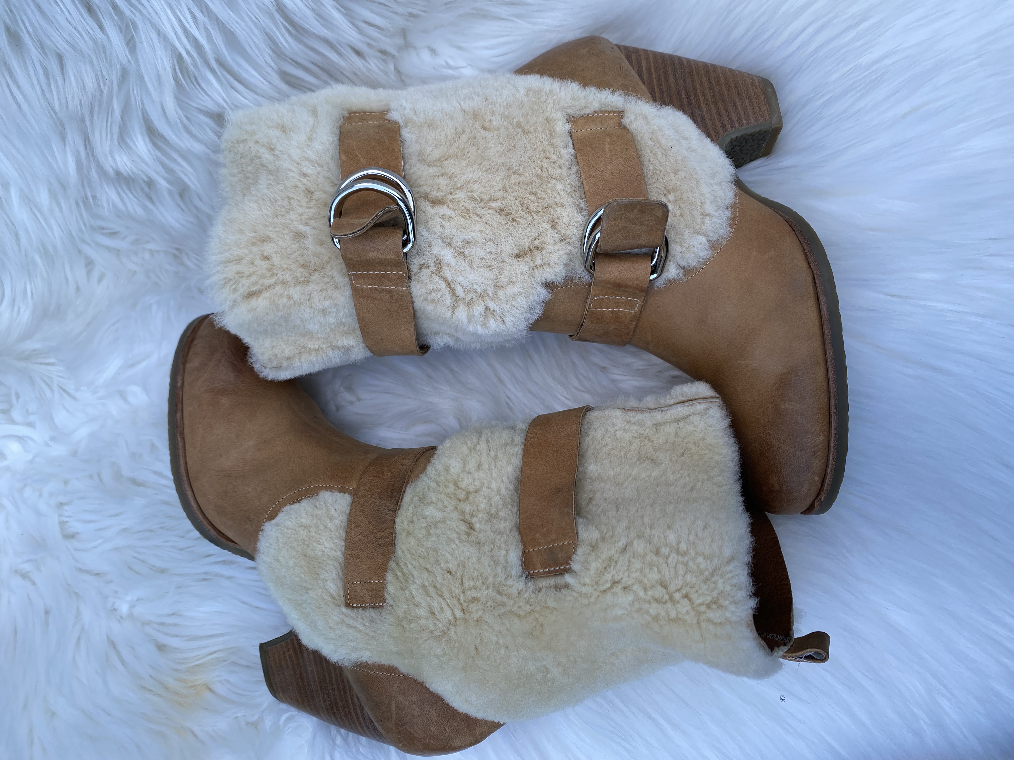 Staccato woolly Leather Boots