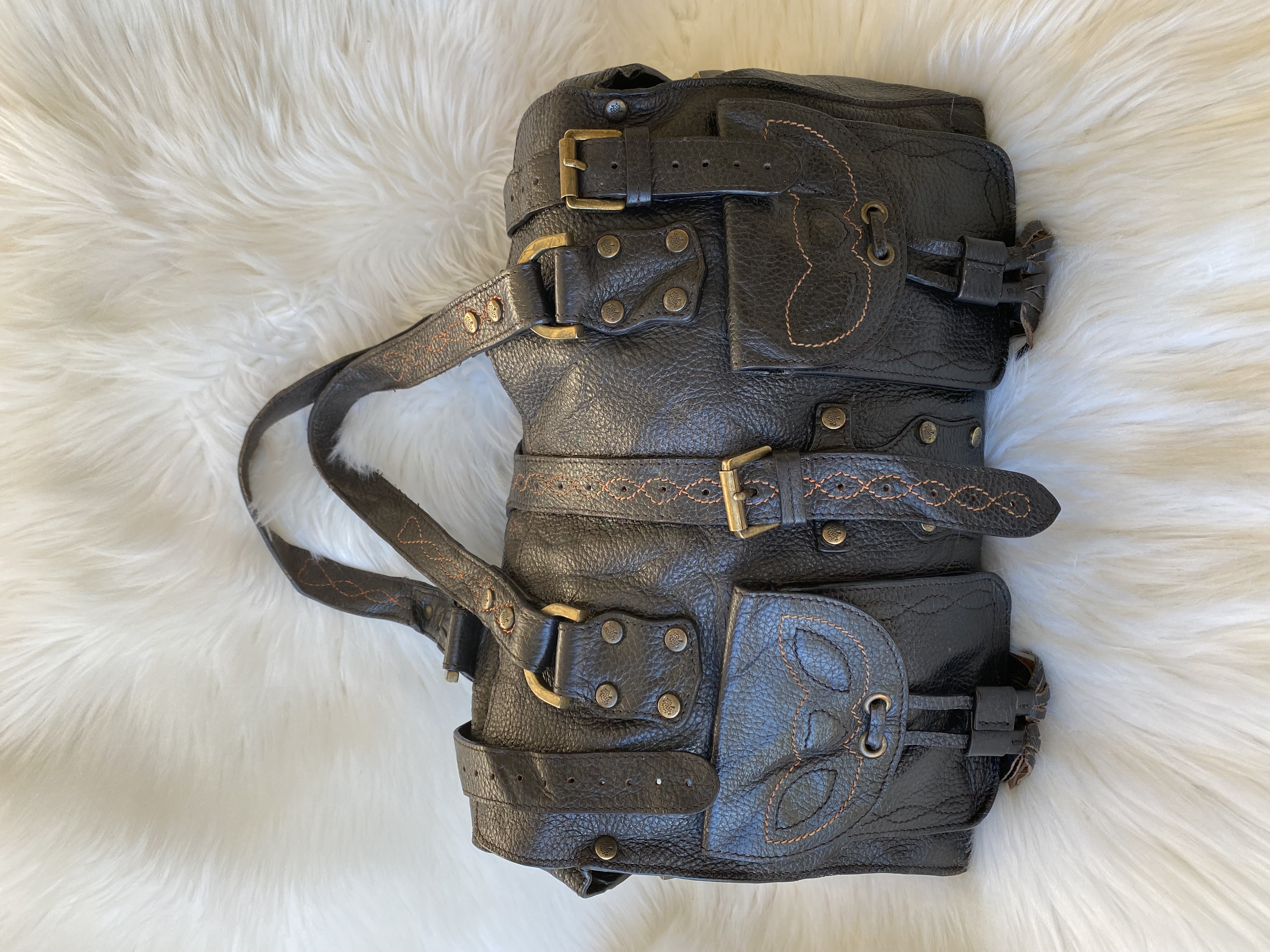 Mulberry Pebbled Roxane