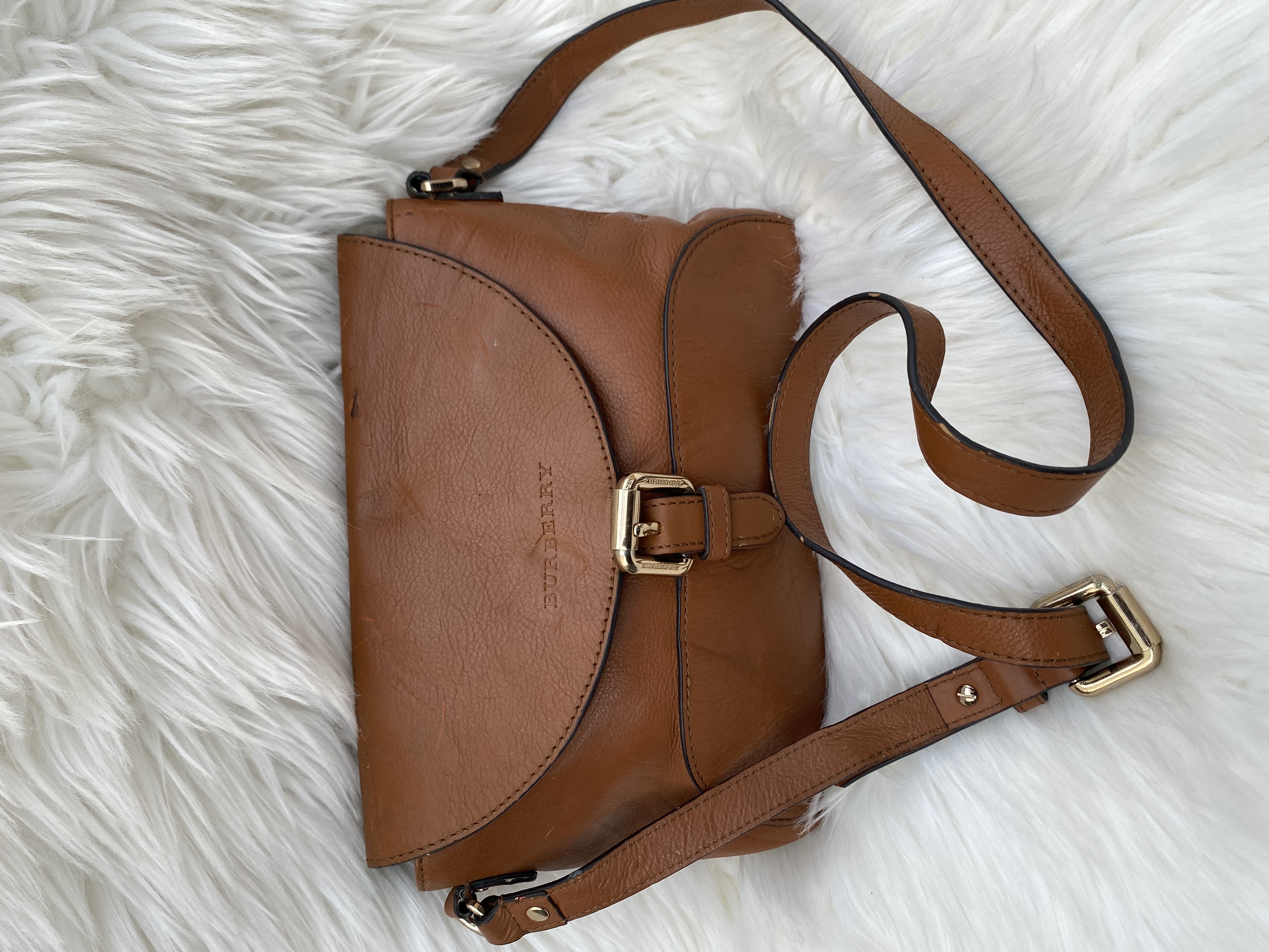 Brown Burberry Crossbody bag