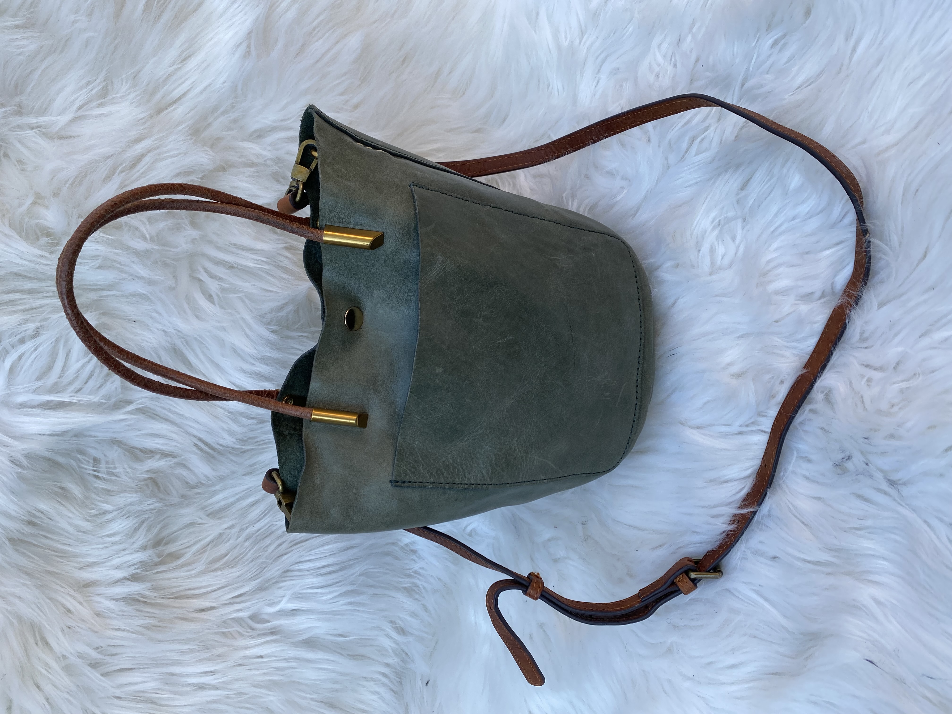 Mini Leather tote bag