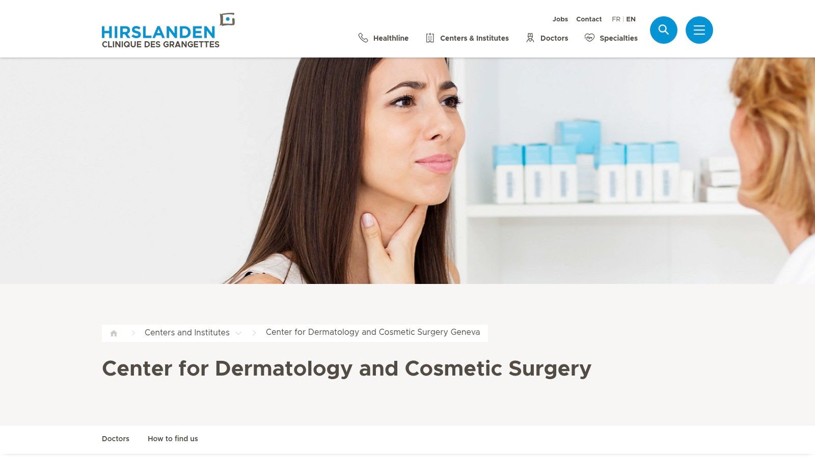 Hirslanden Clinique des Grangettes – Dermatologia & Chirurgia Estetica