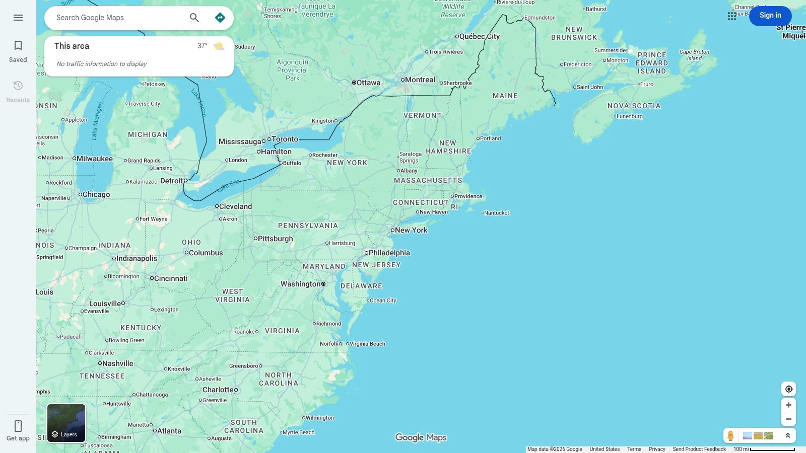 Google Maps search for HydraFacial clinics