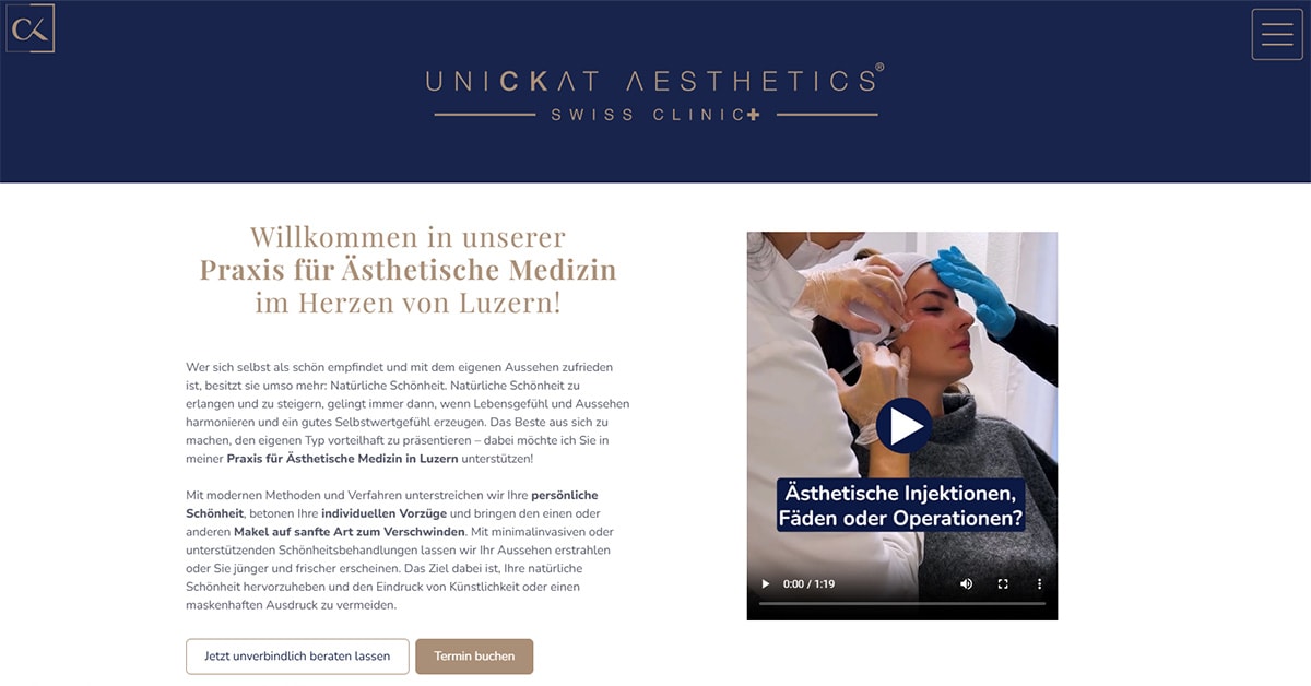 UniCKat Aesthetics® GmbH - Beautydoc & Ästhetik Luzern interior