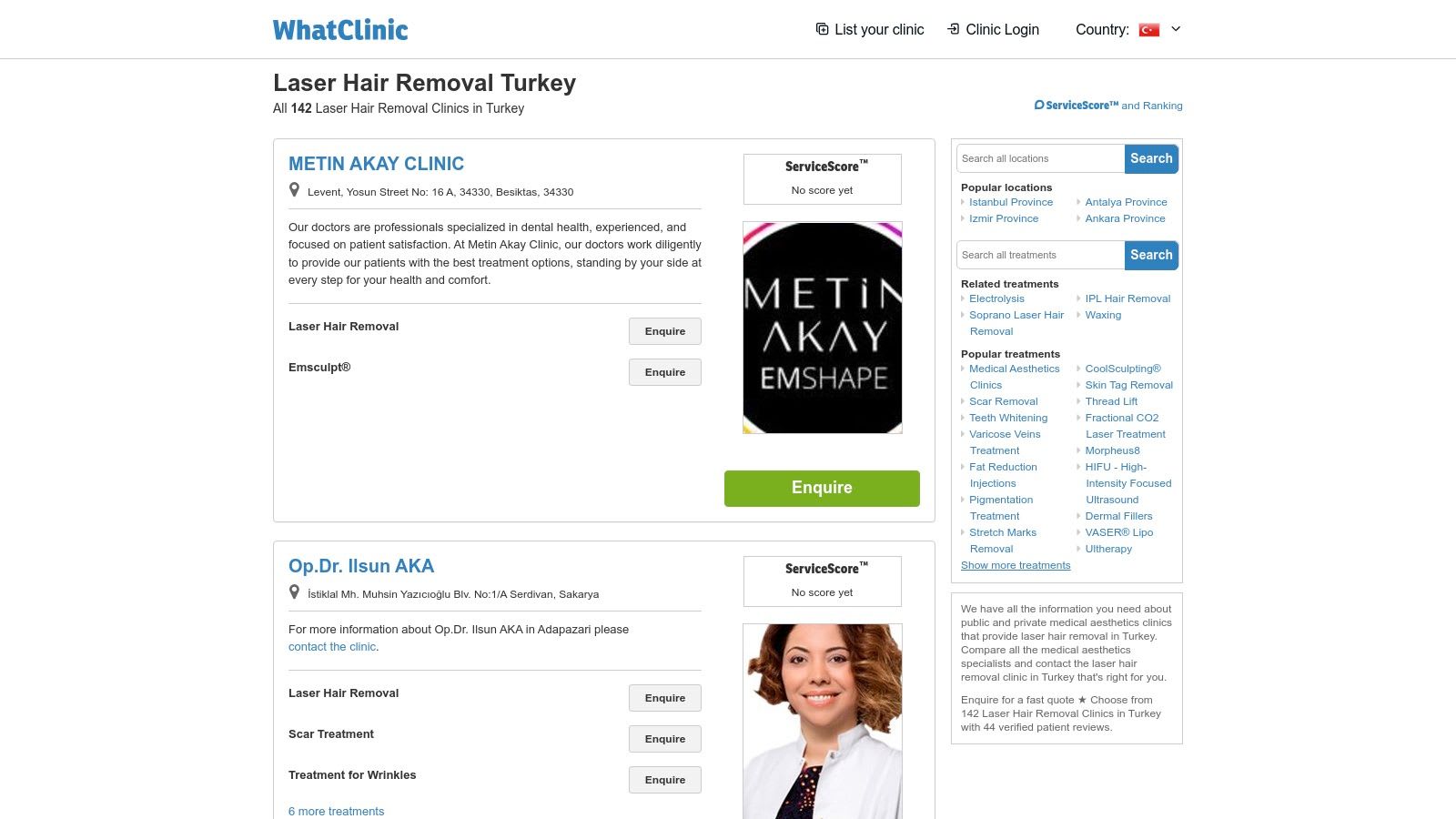 WhatClinic (Turkey – Laser Hair Removal)