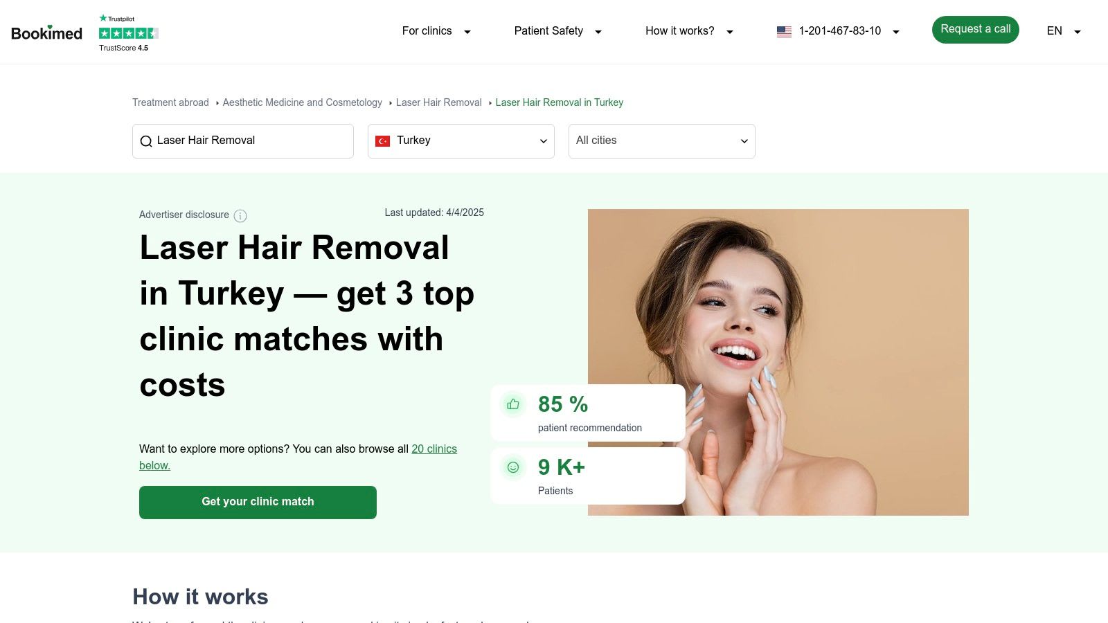 Bookimed – Turkey Laser Hair Removal Clinics and Offers