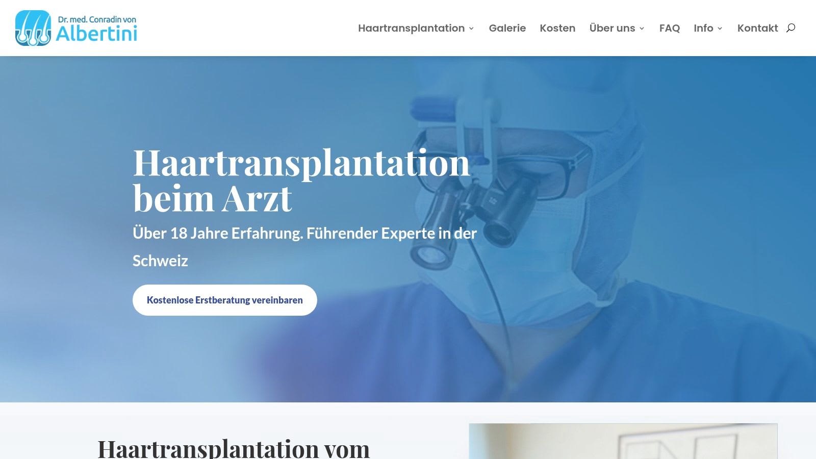 SwissHairDoctor provides a detailed gallery of before and after hair transplant results from its Zürich clinic.