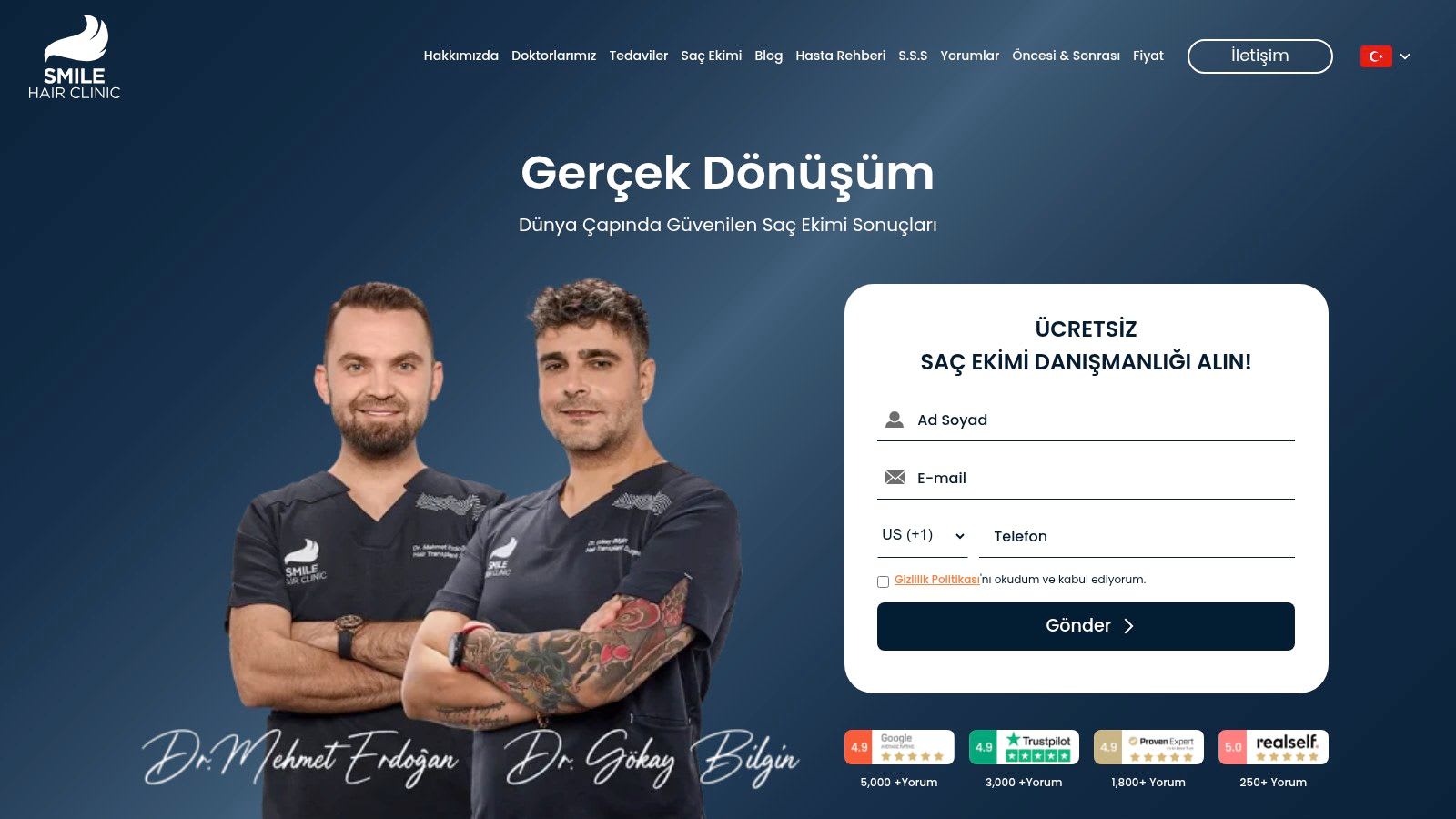 Smile Hair Clinic (Dr. Gökay Bilgin & Dr. Mehmet Erdoğan)