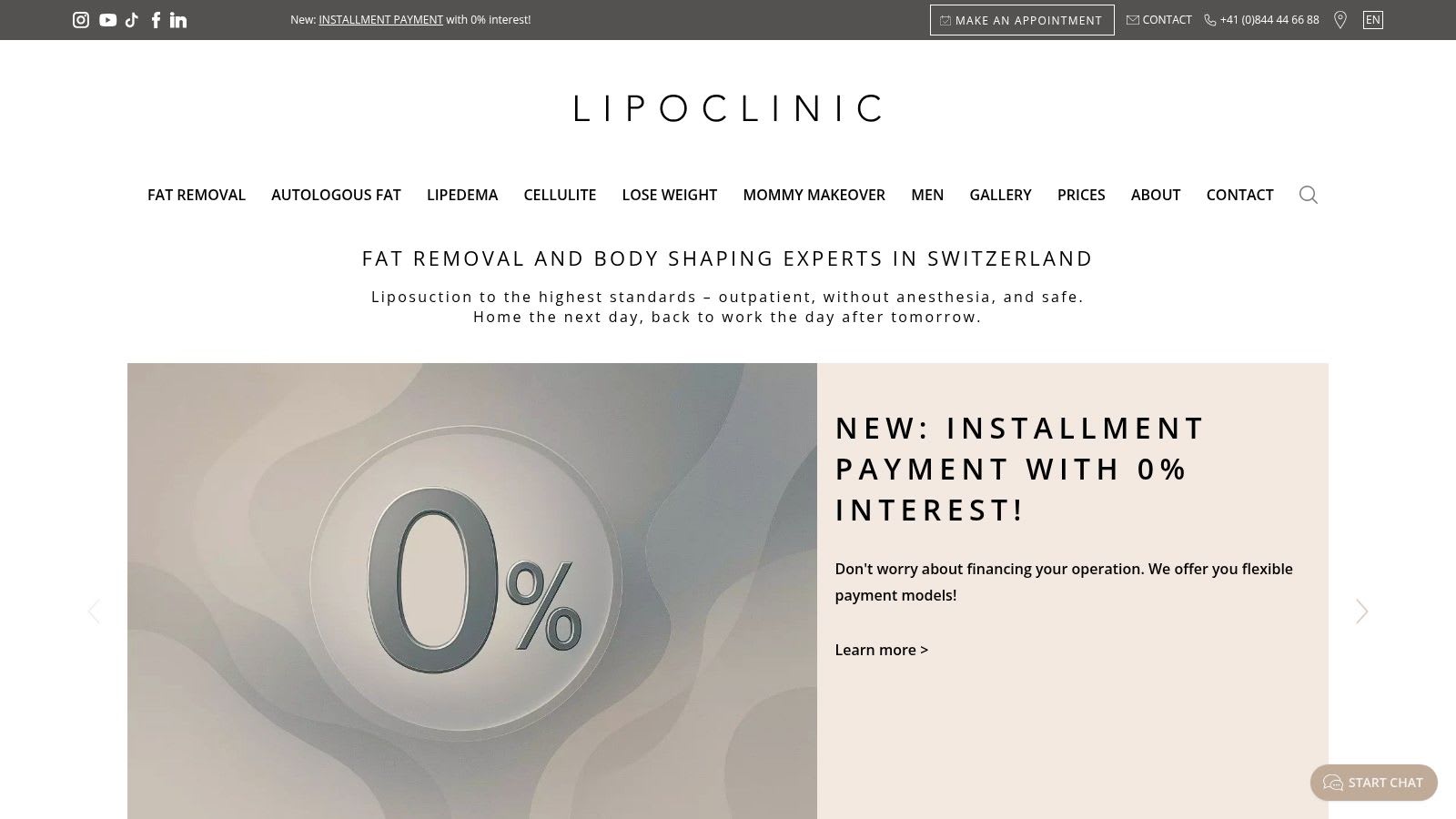 Galerie de résultats avant et après de la liposuccion abdominale LIPOCLINIC