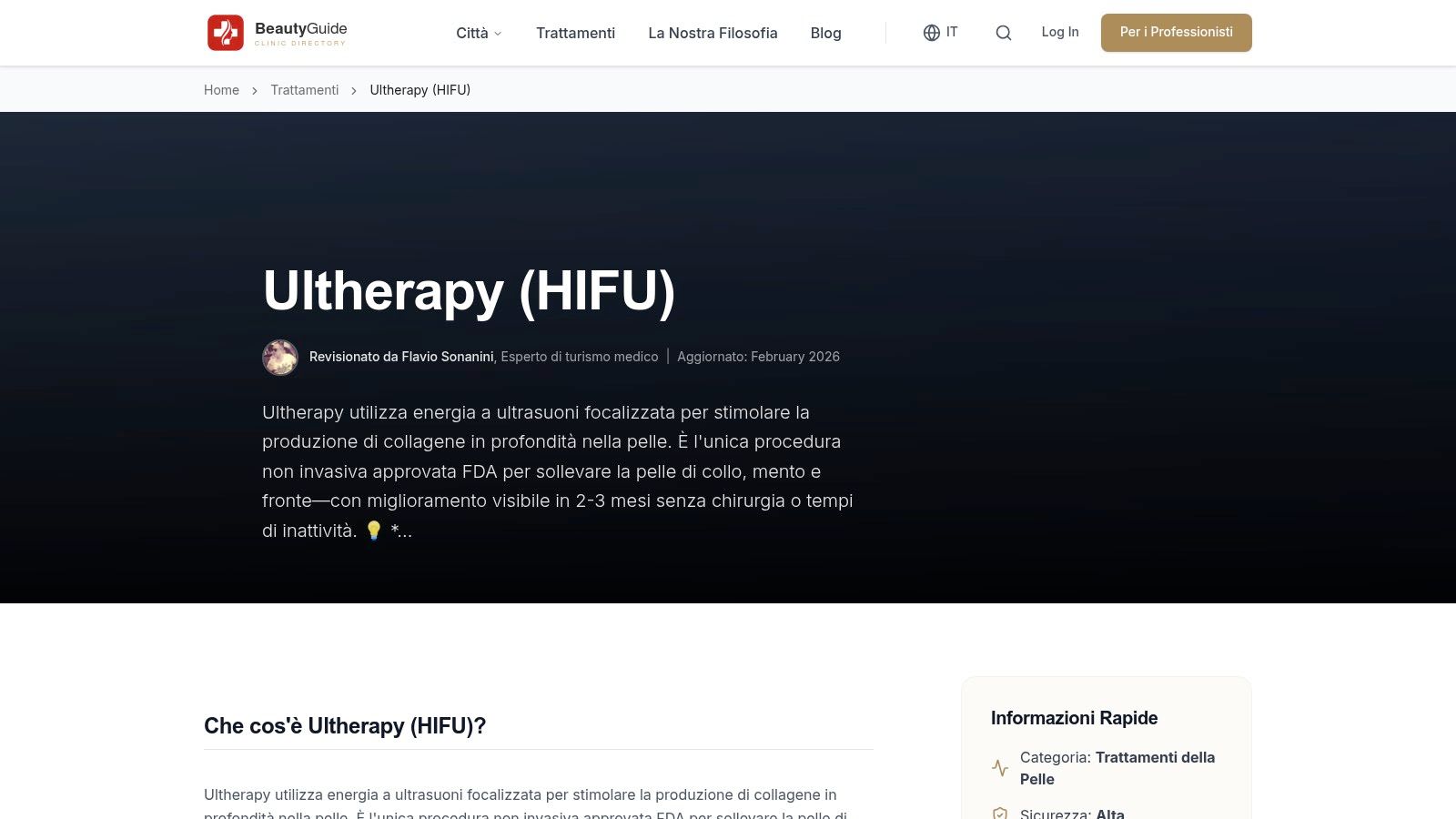 Ultherapy & HIFU in der Schweiz: Nicht-chirurgisches Lifting
