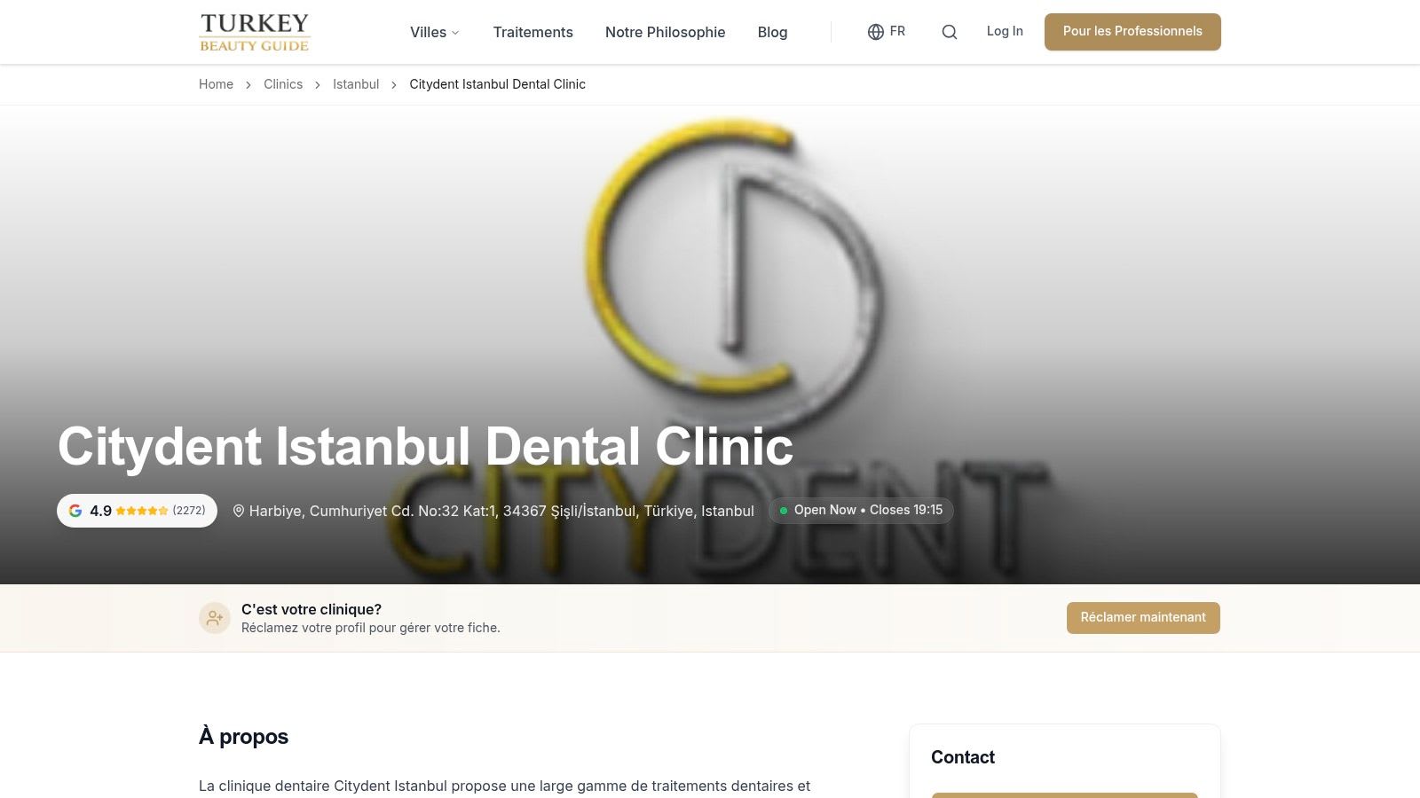 Citydent Istanbul Dental Clinic — Reviews, Prices & Photos 2026