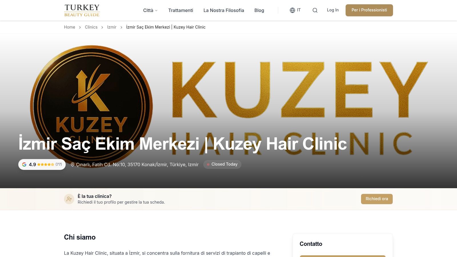 İzmir Saç Ekim Merkezi | Kuzey Hair Clinic