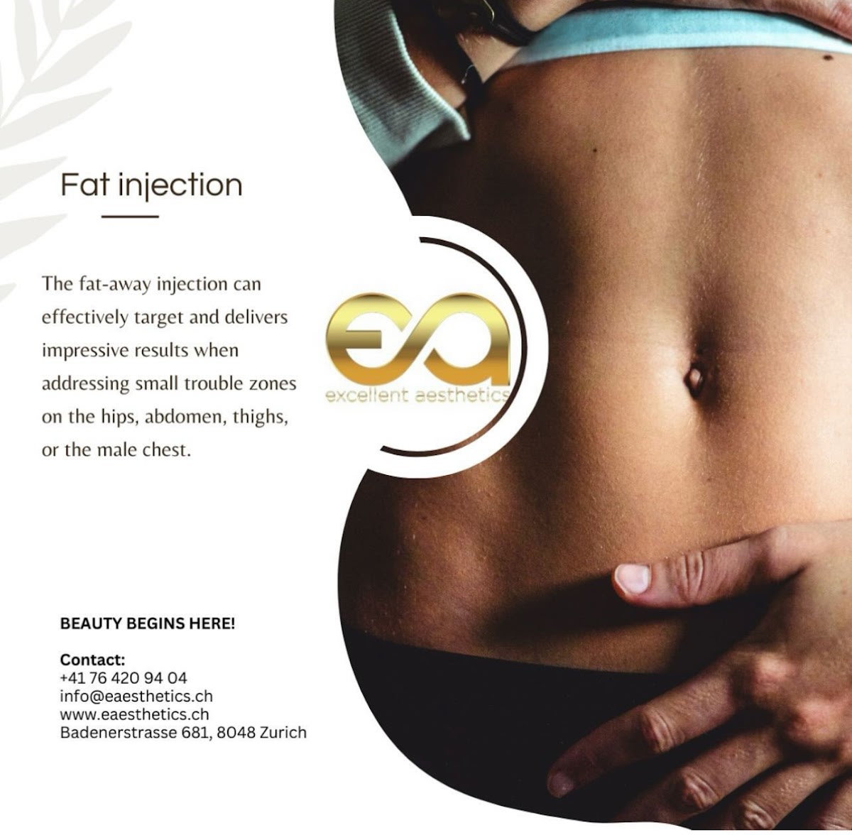 Excellent Aesthetics | Zurich Botox Faltenbehandlung | Injektionslipolyse Fettentfernung | Beauty Klinik gallery image 6