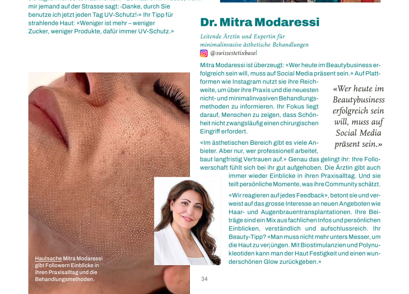 Dr. med Mitra Modaressi | Ästhetische Medizin | Hautrejuvenation | Ultherapy | CoolSculpting und Coolwaves gallery image 7