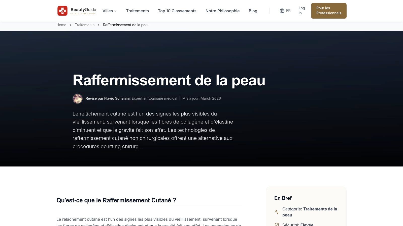 Raffermissement Cutané Suisse : Lifting Non Chirurgical