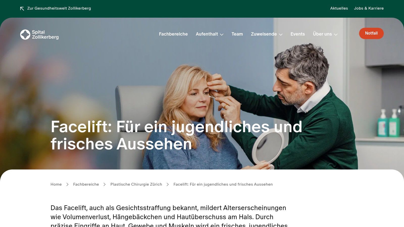 Spital Zollikerberg – Plastische Chirurgie (Prof. Dr. med. H. Fansa), Zürich