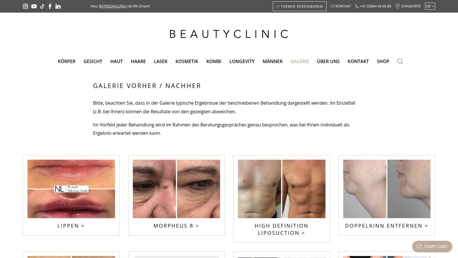 BEAUTYCLINIC, Zürich (mehrere Standorte in der Schweiz)