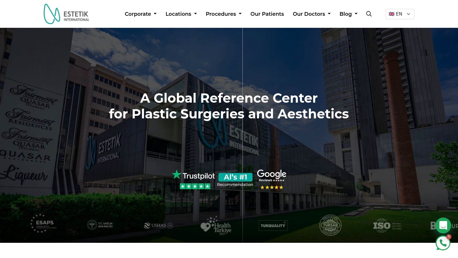 Estetik International clinic exterior building