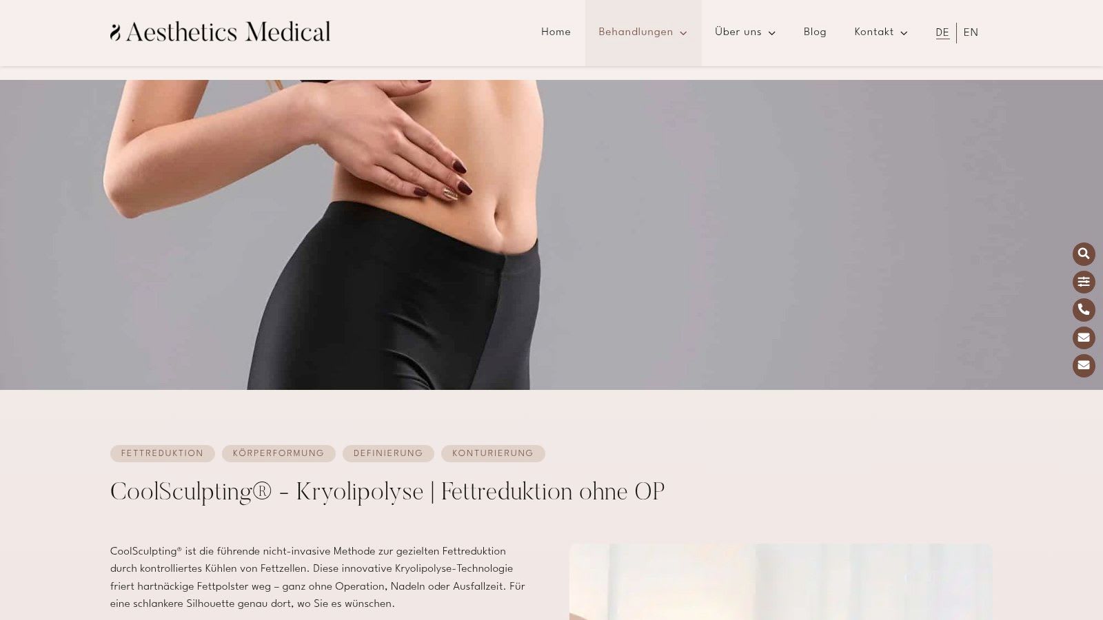 Ästhetik Medical Zürich – CoolSculpting